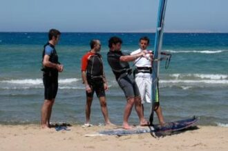 Schulung Windsurfen inkl. Boardmiete